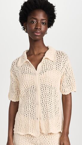 Line & Dot Women's Poppie Crochet Top in Saudi Arabia