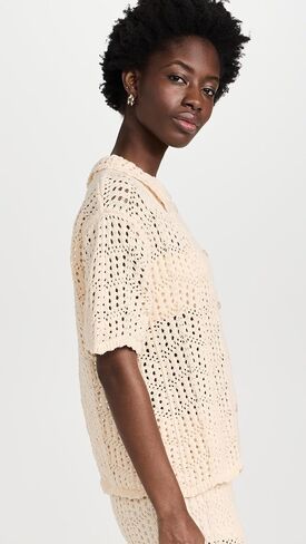 Line & Dot Women's Poppie Crochet Top in Saudi Arabia