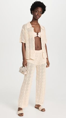 Line & Dot Women's Poppie Crochet Top in Saudi Arabia