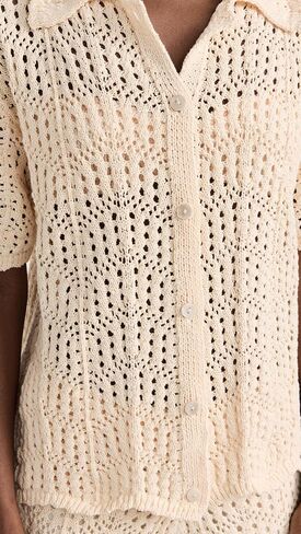 Line & Dot Women's Poppie Crochet Top in Saudi Arabia