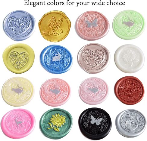 Wax Seal Beads, Vosypoky 400 PCS Sealing Wax Beads with 1PCS Wax Seal Melting Spoons and 6 Candles for Sealing Wax, Sealing Beads for Making Wedding and Party Invitations in Saudi Arabia