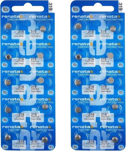Renata 319 SR527SW Batteries - 1.55V Silver Oxide 319 Watch Battery (2 Count) in Saudi Arabia
