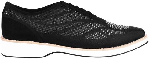 Mens Prom Shoes - Mens Canvas Textile and Suede Leather Lace up Casual Shoes in Kuwait