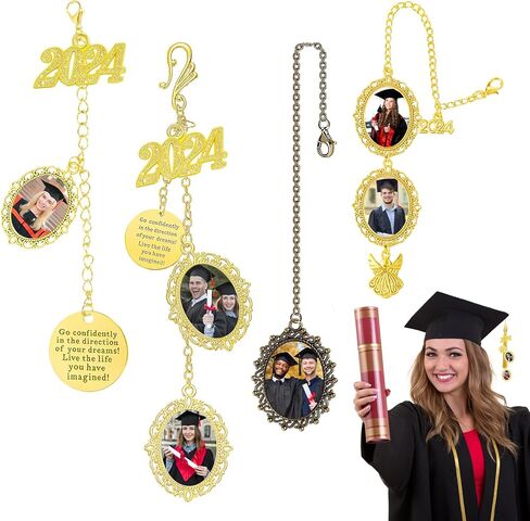 Personalized Graduation Tassel Charm Custom Graduation Cap Tassel 2024 Customized Graduation Cap Decorations Photo Charms Personalized Graduation Gifts for College Friends in Kuwait