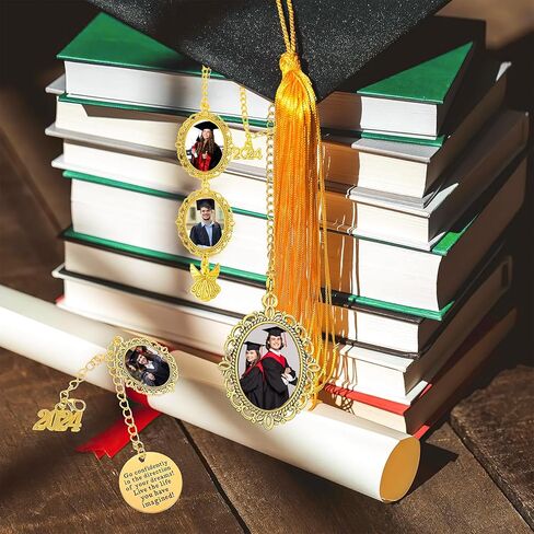 Personalized Graduation Tassel Charm Custom Graduation Cap Tassel 2024 Customized Graduation Cap Decorations Photo Charms Personalized Graduation Gifts for College Friends in Kuwait