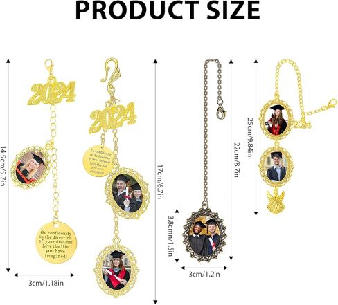 Personalized Graduation Tassel Charm Custom Graduation Cap Tassel 2024 Customized Graduation Cap Decorations Photo Charms Personalized Graduation Gifts for College Friends in Kuwait