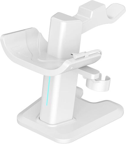 Display Stand Compatible for Meta Quest 3 Headset Controllers Desk Stand Organizer,Charging Dock Station Holder Base for Quest 3 Headset VR Accessories in Saudi Arabia