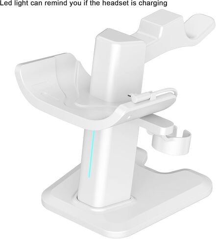 Display Stand Compatible for Meta Quest 3 Headset Controllers Desk Stand Organizer,Charging Dock Station Holder Base for Quest 3 Headset VR Accessories in Saudi Arabia