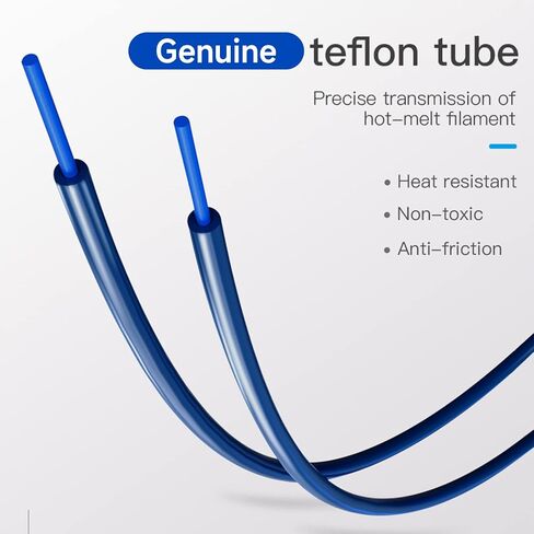 Creality Official Capricorn Bowden Tubing 3M، PTFE Teflon Tube Support 1.75mm خيوط مقاومة للحرارة، تشحيم عالي، احتكاك منخفض لـ Ender-3/3 Pro / 3 Max / 3 V2 / Ender-5 Series/CR-10 Series in Saudi Arabia