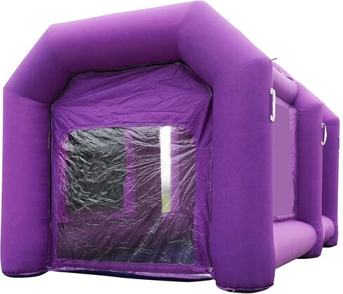 Purple Portable Paint Booth 13x6.5x8.2ft,Upgrade Air Filter System,More Durable Portable Spray Painting Tent- No Tool Room and Blower in Saudi Arabia