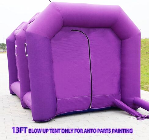 Purple Portable Paint Booth 13x6.5x8.2ft,Upgrade Air Filter System,More Durable Portable Spray Painting Tent- No Tool Room and Blower in Saudi Arabia