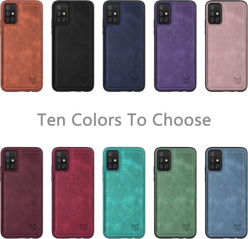SUANPOT for Samsung Galaxy A71 5G (Non 4G Version) Leather Wallet case with RFID Credit Card Holder Flip Folio Book Phone case Cover for Samsung A71 case Wallet for Men Women Shockproof Black in Saudi Arabia
