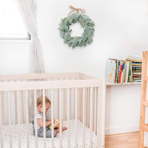 شاكوس إكليل أذن من الحمل الاصطناعي مقاس 13 بوصة إكليل مزرعة صغير أخضر لديكور المنزل والزفاف in Kuwait