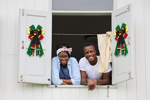 Hying Large Juneteenth Wreath for Front Door, Black History Juneteenth Door Wreath Bow, African American Heritage Door Wreaths for Juneteenth Party Supplies Indoor Outdoor Tree Topper Hanging Ornament in Saudi Arabia