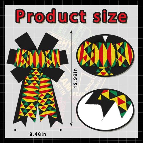 hying كبيرة الأقواس إكليل Juneteenth للباب الأمامي، إكليل الباب التاريخ الأسود، اكاليل الزهور الأمريكية الأفريقية الأفريقية القوس لديكور الحزب داخلي في الهواء الطلق جدار شجرة توبر لوازم الديكور زخرفة in Kuwait