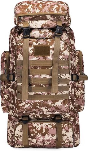 YFREAL 80L Hiking Camping Backpack,Hunting Backpack for Outdoor,Large Pack Waterproof,Tactical Backpack for Men Women in Kuwait