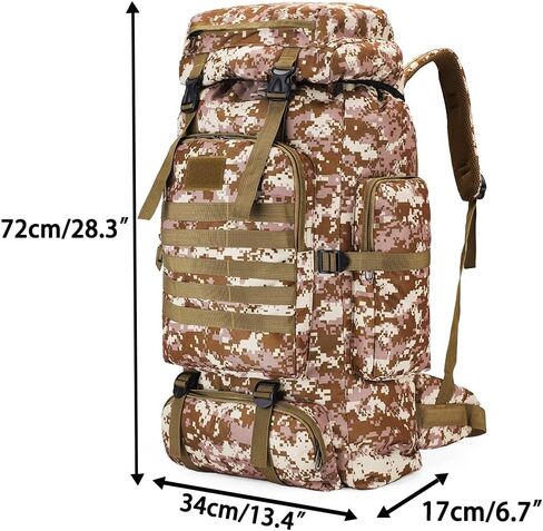 YFREAL 80L Hiking Camping Backpack,Hunting Backpack for Outdoor,Large Pack Waterproof,Tactical Backpack for Men Women in Kuwait
