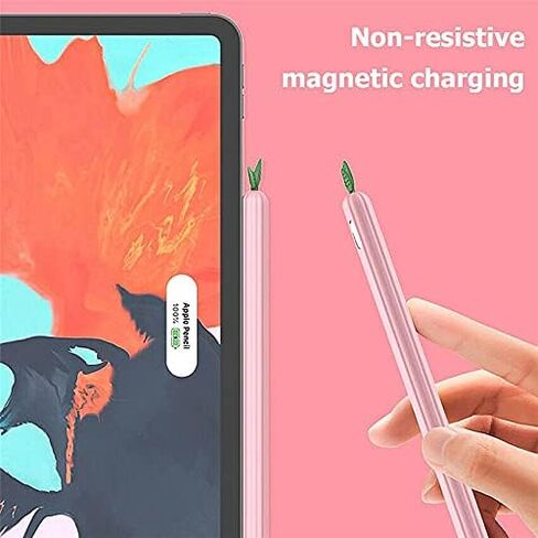 Antetek Cute Fruit Design Silicone Soft Protective Cover Accessories Compatible with Apple Pencil 2nd Generation Soft iPencil Case Sleeve Cute Soft Grip Pouch Cap Holder with Tip Nip Cover (Avocado) in Saudi Arabia