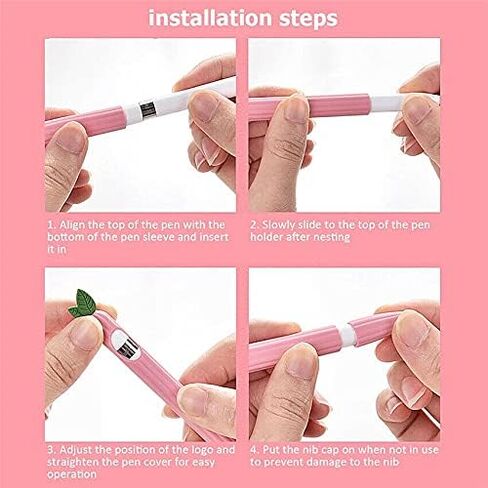 Antetek Cute Fruit Design Silicone Soft Protective Cover Accessories Compatible with Apple Pencil 2nd Generation Soft iPencil Case Sleeve Cute Soft Grip Pouch Cap Holder with Tip Nip Cover (Avocado) in Saudi Arabia