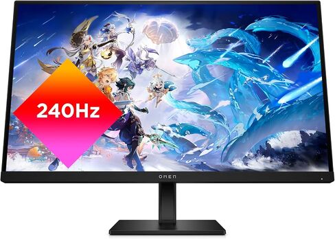 HP OMEN 27s FHD 240Hz Gaming Monitor, Full HD Display (1920 x 1080), IPS Panel, 99% sRGB, 95% DCI-P3, 16:9, OMEN Gaming Hub, 27s (2023),Black in Saudi Arabia