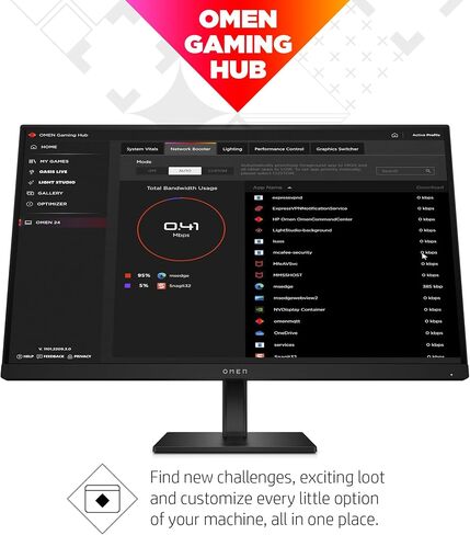 HP OMEN 27s FHD 240Hz Gaming Monitor, Full HD Display (1920 x 1080), IPS Panel, 99% sRGB, 95% DCI-P3, 16:9, OMEN Gaming Hub, 27s (2023),Black in Saudi Arabia