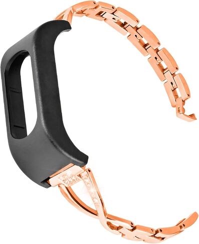 Transparent Case Jewelry Bracelet Compatible with Garmin Vivosmart 5 tracker Replacement Bands for Women in Saudi Arabia