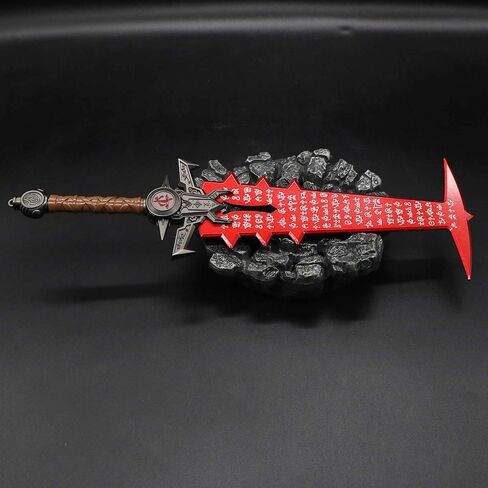 بوتقة معدنية السيف تأثيري بوتقة سلاح أحمر التبديل لعبة تأثيري المعدن الحقيقي اليدوية السيف الدعائم هدية فكرة غرفة ديكور in Kuwait