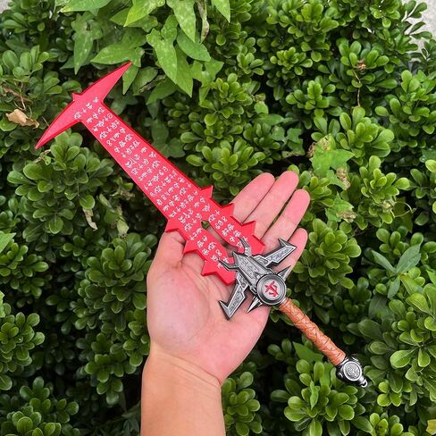 بوتقة معدنية السيف تأثيري بوتقة سلاح أحمر التبديل لعبة تأثيري المعدن الحقيقي اليدوية السيف الدعائم هدية فكرة غرفة ديكور in Kuwait