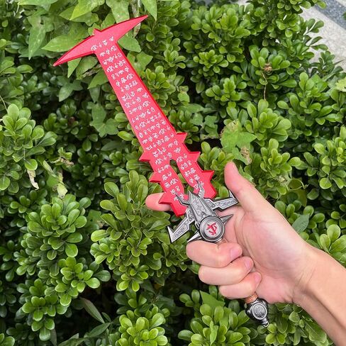 بوتقة معدنية السيف تأثيري بوتقة سلاح أحمر التبديل لعبة تأثيري المعدن الحقيقي اليدوية السيف الدعائم هدية فكرة غرفة ديكور in Kuwait