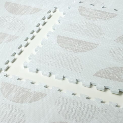 Valioza Premium Playmats, Non-Toxic, Eco-Friendly, EVA Foam Playmat, Large & Thick, 5.5ft x 3.7ft, (5.5ft x 3.7ft, Reflections - Almond Frost) in Saudi Arabia