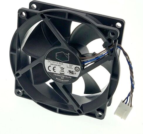 مروحة تبريد جديدة للمبرد FA08025M12LPD DC12V 0.50A 4-Wire 4-Pin 804057-001 60912B-001 8025 حجم مروحة تبريد وحدة المعالجة المركزية: 80x80x25mm. in Kuwait