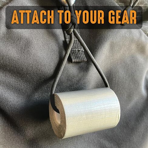 Compact Kit Size Mini Duct Tape [2 in x 16 ft, Silver] for Outdoors, Emergency Preparedness, Gear Repair, Survival Kits, First Aid, Travel, Backpacking, Vehicle, Pocket Size, Small Roll in Saudi Arabia