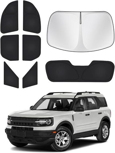 Windshield Sun Shade for Honda Civic 10th Gen 2016-2021 (NOT for Hatchback) Side Rear Window Shade Cover Set Full Window Sun Visor Blocker Privacy Cover Keep Vehicle Cool Black 8PCS in Kuwait