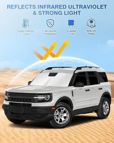 Windshield Sun Shade for Honda Civic 10th Gen 2016-2021 (NOT for Hatchback) Side Rear Window Shade Cover Set Full Window Sun Visor Blocker Privacy Cover Keep Vehicle Cool Black 8PCS in Kuwait