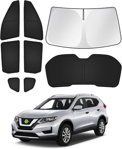 Windshield Sun Shade for Honda Civic 10th Gen 2016-2021 (NOT for Hatchback) Side Rear Window Shade Cover Set Full Window Sun Visor Blocker Privacy Cover Keep Vehicle Cool Black 8PCS in Kuwait