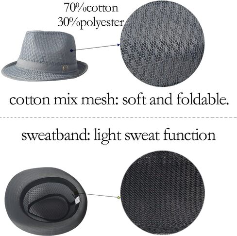 2/6 قطعة الصيف شبكة فيدورا سيدة تريلبي بنما قبعة باردة تنفس طوي الشمس الشاطئ القش قصيرة قبعة بحافة للرجال والنساء in Kuwait