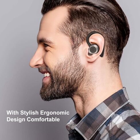 comiso Wireless Earbuds Bluetooth Headphones, True Wireless in Ear Bluetooth 5.1 Earbuds with Microphone, Deep Bass, IPX7 Waterproof Loud Voice Earphones for Sport Outdoor Running Gym Workout(Black) in Saudi Arabia