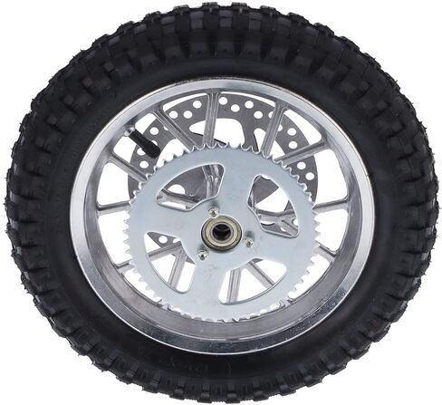Rear Wheel Rim Tire,12.5x2.75in Mini Rear Wheel Anti Skid Rubber Steel Alloy for 47cc 49cc 2 Stroke Dirt Bike(Silver) in Saudi Arabia