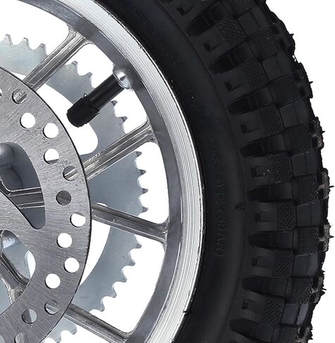 Rear Wheel Rim Tire,12.5x2.75in Mini Rear Wheel Anti Skid Rubber Steel Alloy for 47cc 49cc 2 Stroke Dirt Bike(Silver) in Saudi Arabia
