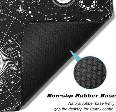 Extended Gaming Mouse Pad, XXL Large Mouse Mat 30 x 14 Inch, Big Computer Keyboard Mousepad, Waterproof Desk Pad with Stitched Edges and Non-Slip Base for Office Gaming, Black Cracked Marble in Saudi Arabia