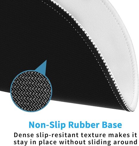 لوحة ماوس ذات حافة مخيطة، قاعدة ماوس مطاطية قابلة للغسل ومضادة للانزلاق، لوحة ماوس لطيفة جدًا للمكتب والمنزل والكمبيوتر المحمول والرجال والنساء والأطفال، مقاس 8.7 × 8.7 بوصة، أرجواني فانيليا in Kuwait