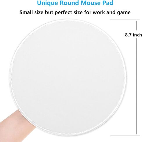 لوحة ماوس ذات حافة مخيطة، قاعدة ماوس مطاطية قابلة للغسل ومضادة للانزلاق، لوحة ماوس لطيفة جدًا للمكتب والمنزل والكمبيوتر المحمول والرجال والنساء والأطفال، مقاس 8.7 × 8.7 بوصة، أرجواني فانيليا in Kuwait