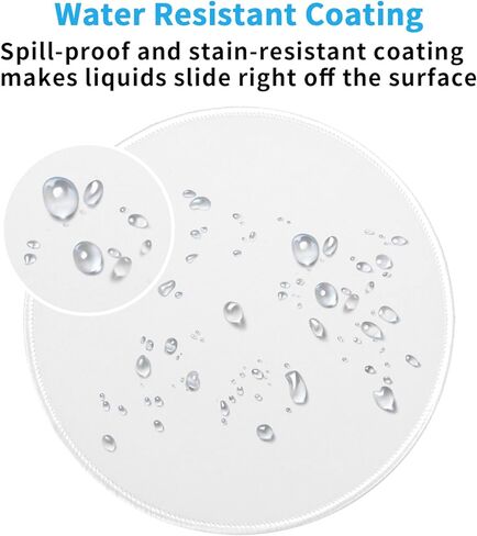 لوحة ماوس ذات حافة مخيطة، قاعدة ماوس مطاطية قابلة للغسل ومضادة للانزلاق، لوحة ماوس لطيفة جدًا للمكتب والمنزل والكمبيوتر المحمول والرجال والنساء والأطفال، مقاس 8.7 × 8.7 بوصة، أرجواني فانيليا in Kuwait