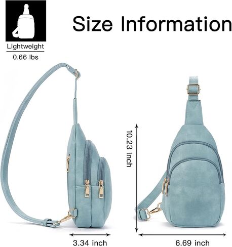 Telena Sling Bag for Women Leather Crossbody Fanny Packs Crossbody Fanny Packs Chest Bag for Women in Saudi Arabia