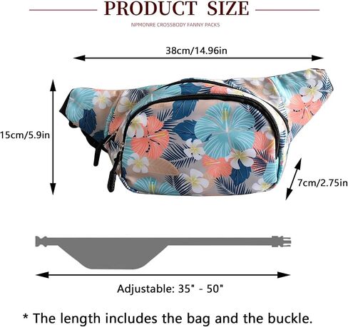 Crossbody Fanny Packs for Women and Men, Anti Theft Chest Bag Cross Body Bags, Fashion Waist Pack for Running Walking Hiking Traveling in Saudi Arabia