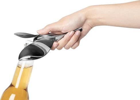 Umbra Tipsy Bottle Opener, Sculptural Bar Accessory, Luxury Flying Bird Soda, Cider, and Beer Opener, Chrome in Saudi Arabia