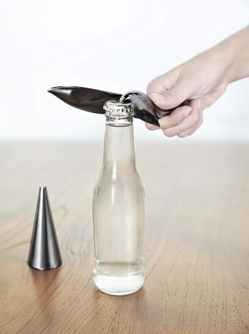 Umbra Tipsy Bottle Opener, Sculptural Bar Accessory, Luxury Flying Bird Soda, Cider, and Beer Opener, Chrome in Saudi Arabia