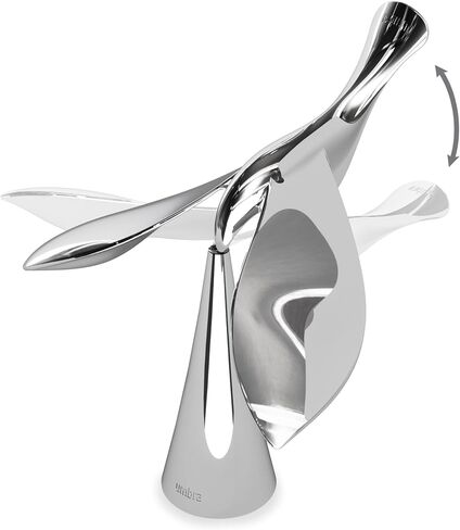 Umbra Tipsy Bottle Opener, Sculptural Bar Accessory, Luxury Flying Bird Soda, Cider, and Beer Opener, Chrome in Saudi Arabia