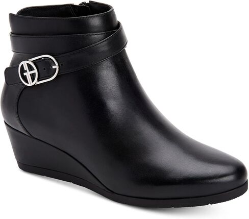 Giani Bernini Womens Cherub Wedge Memory Foam Ankle Booties, BLACK, Size 10.0 in Saudi Arabia