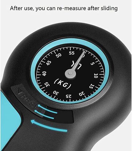 مقياس قوة قبضة اليد، جهاز تمرين اليد، مقياس قوة قبضة اليد، جهاز قياس قوة قبضة اليد الرقمي، مقوي المعصم، أزرق in Kuwait